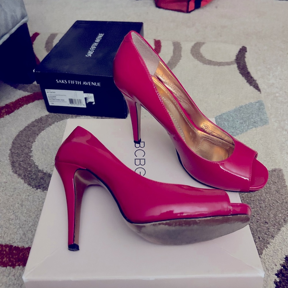 BCBG Red Patent Heels